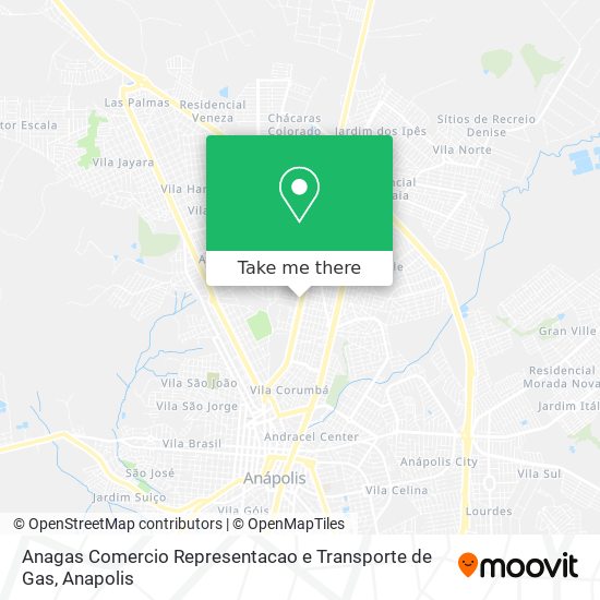 Anagas Comercio Representacao e Transporte de Gas map