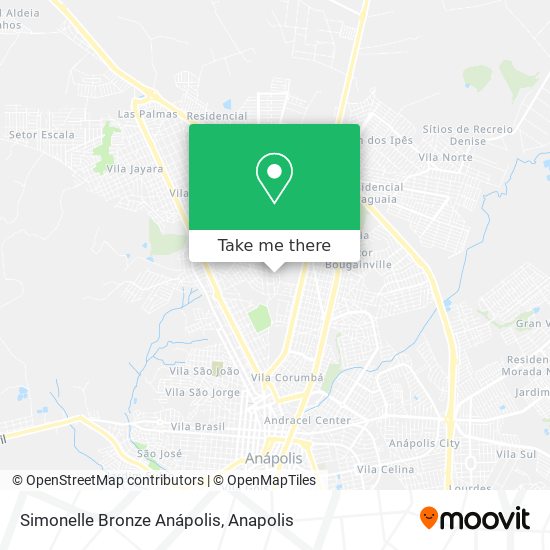 Simonelle Bronze Anápolis map