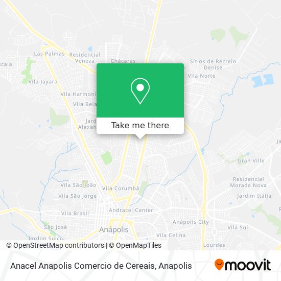 Anacel Anapolis Comercio de Cereais map