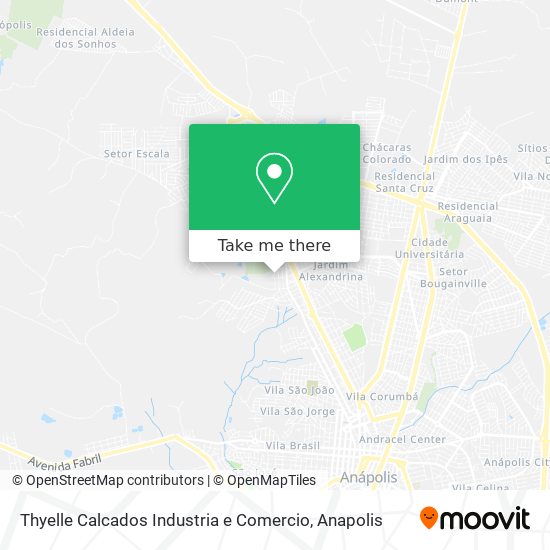 Mapa Thyelle Calcados Industria e Comercio