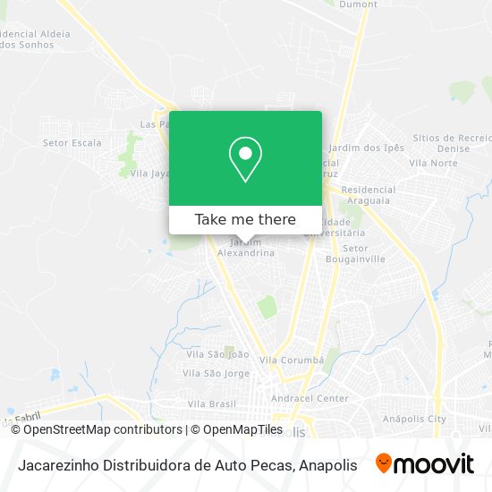 Jacarezinho Distribuidora de Auto Pecas map