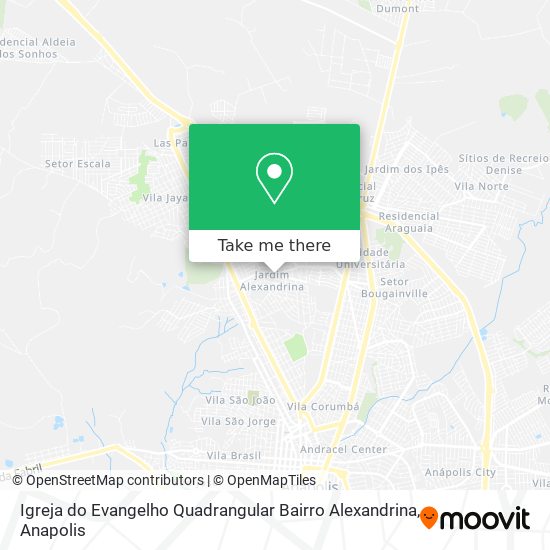 Igreja do Evangelho Quadrangular Bairro Alexandrina map