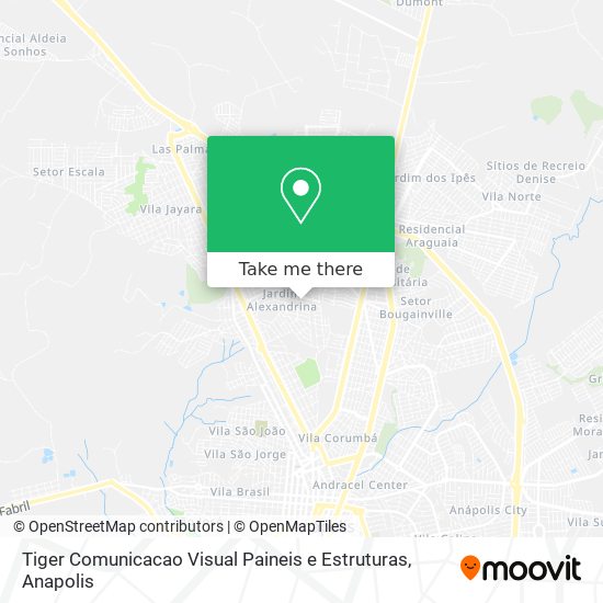 Mapa Tiger Comunicacao Visual Paineis e Estruturas