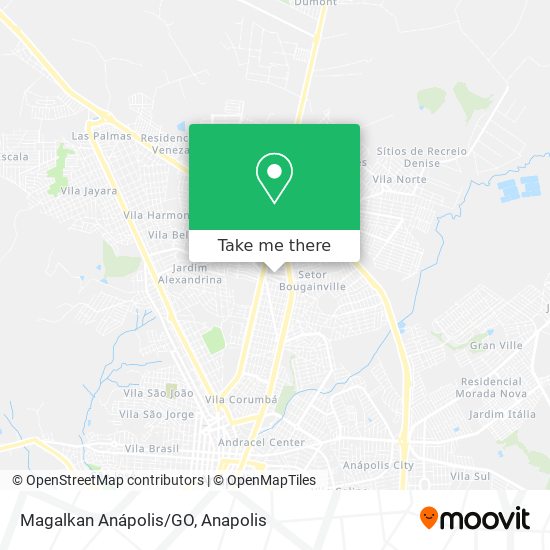 Mapa Magalkan Anápolis/GO