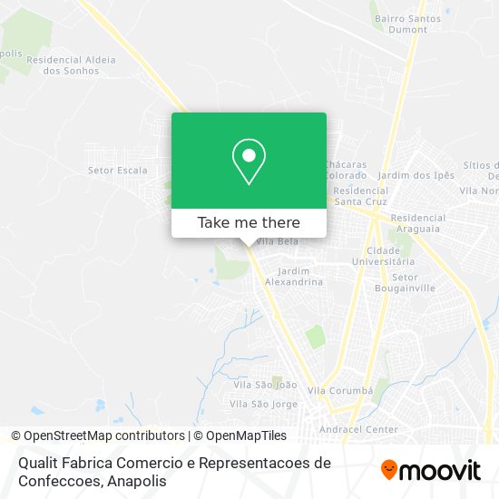 Qualit Fabrica Comercio e Representacoes de Confeccoes map