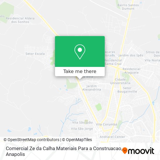 Comercial Ze da Calha Materiais Para a Construacao map