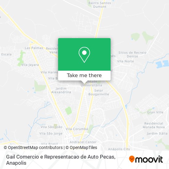 Gail Comercio e Representacao de Auto Pecas map