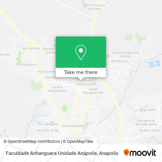 Faculdade Anhanguera-Unidade Anápolis map