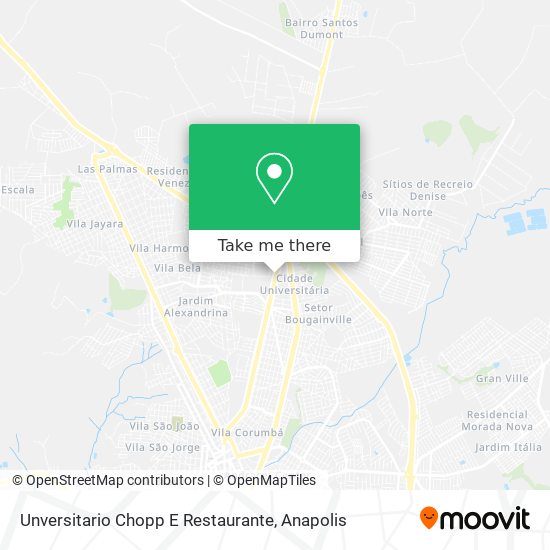 Mapa Unversitario Chopp E Restaurante