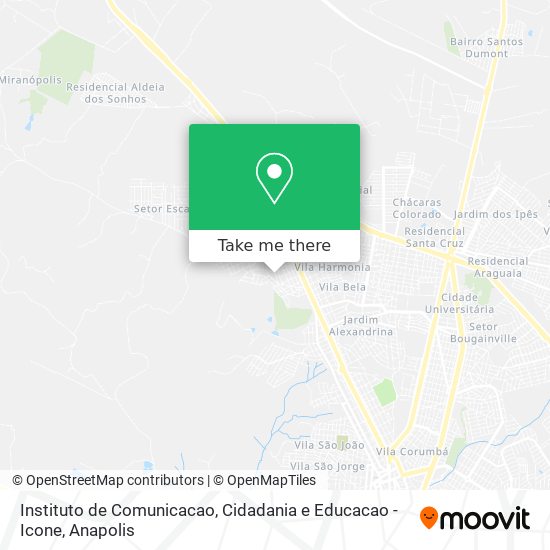 Mapa Instituto de Comunicacao, Cidadania e Educacao - Icone