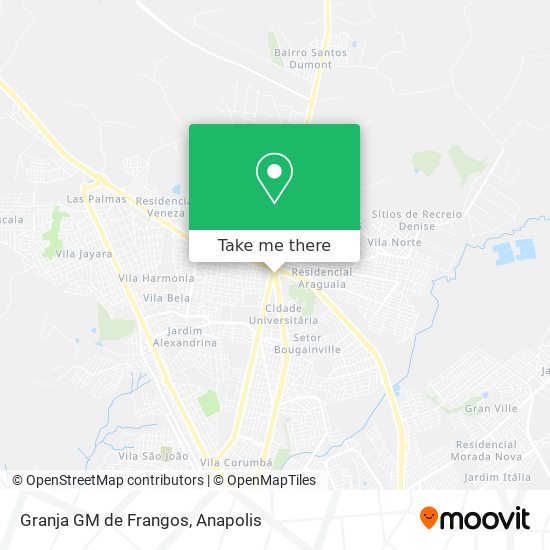 Granja GM de Frangos map