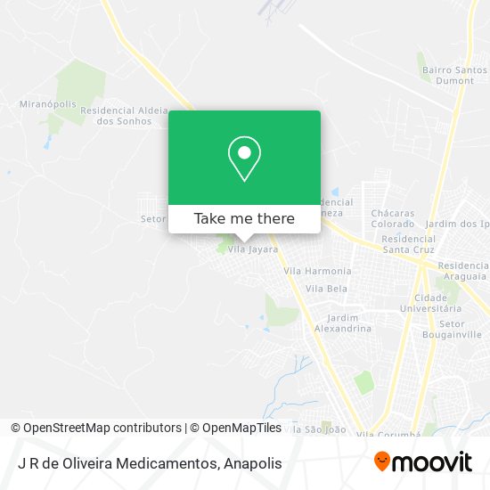 J R de Oliveira Medicamentos map
