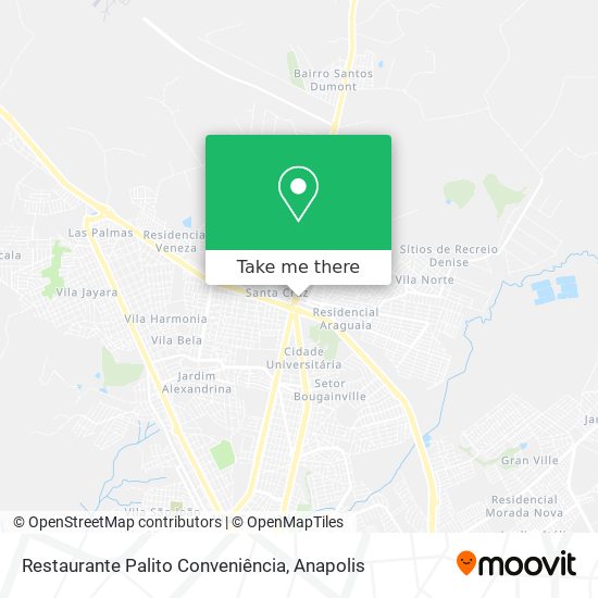 Mapa Restaurante Palito Conveniência