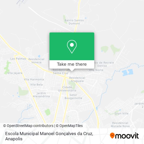 Mapa Escola Municipal Manoel Gonçalves da Cruz