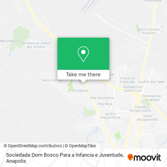 Mapa Sociedade Dom Bosco Para a Infancia e Juventude