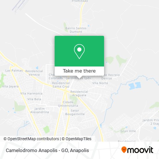 Mapa Camelodromo Anapolis - GO