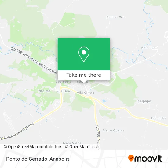 Ponto do Cerrado map