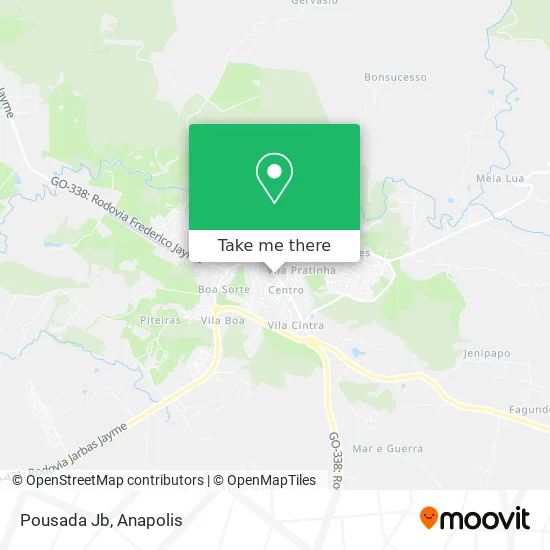 Pousada Jb map