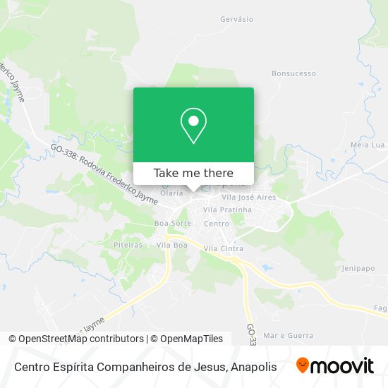 Centro Espírita Companheiros de Jesus map