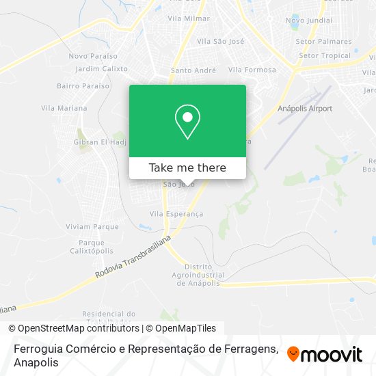 Mapa Ferroguia Comércio e Representação de Ferragens