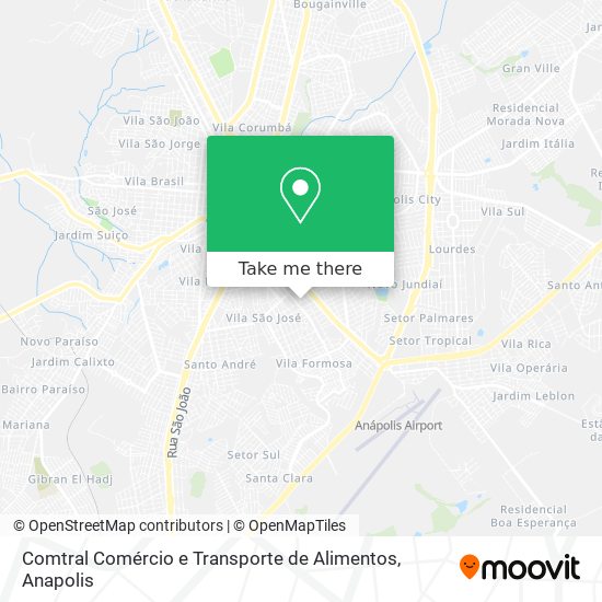 Comtral Comércio e Transporte de Alimentos map