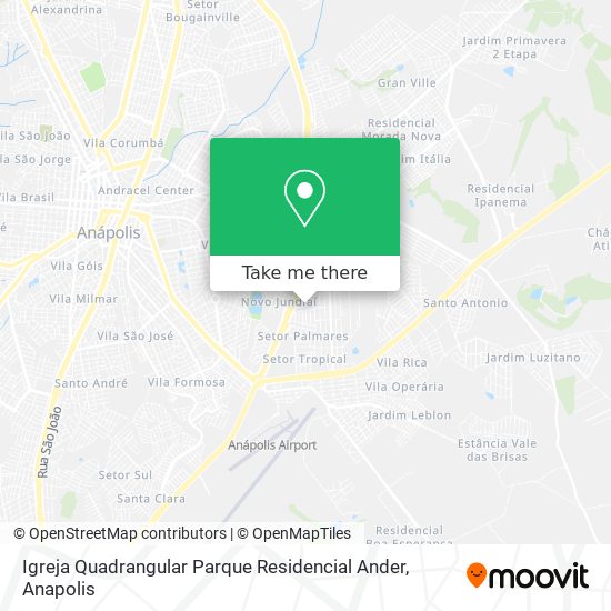 Igreja Quadrangular Parque Residencial Ander map