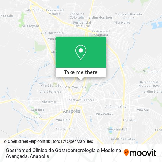 Mapa Gastromed Clínica de Gastroenterologia e Medicina Avançada