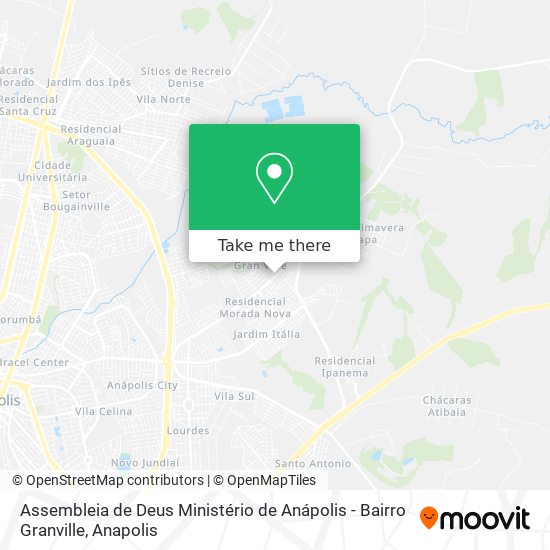 Assembleia de Deus Ministério de Anápolis - Bairro Granville map