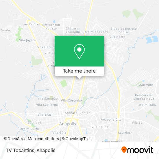 Mapa TV Tocantins