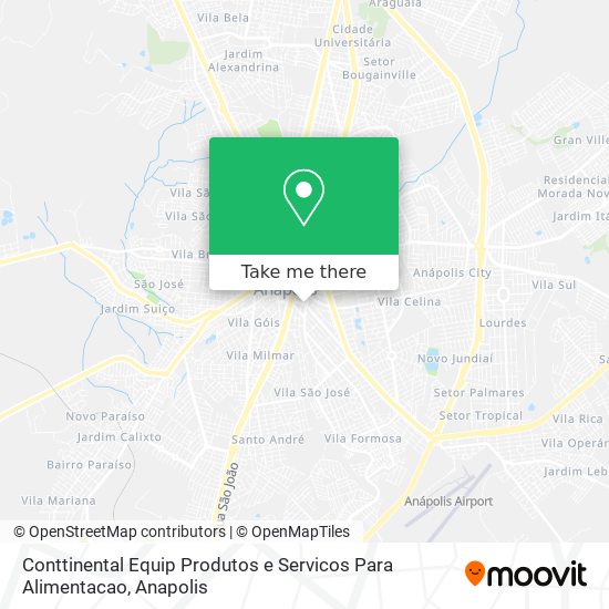 Conttinental Equip Produtos e Servicos Para Alimentacao map