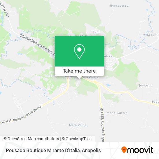 Pousada Boutique Mirante D'Italia map