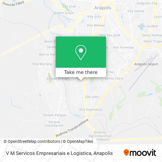 Mapa V M Servicos Empresariais e Logistica