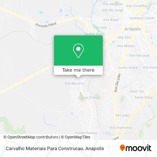 Mapa Carvalho Materiais Para Construcao