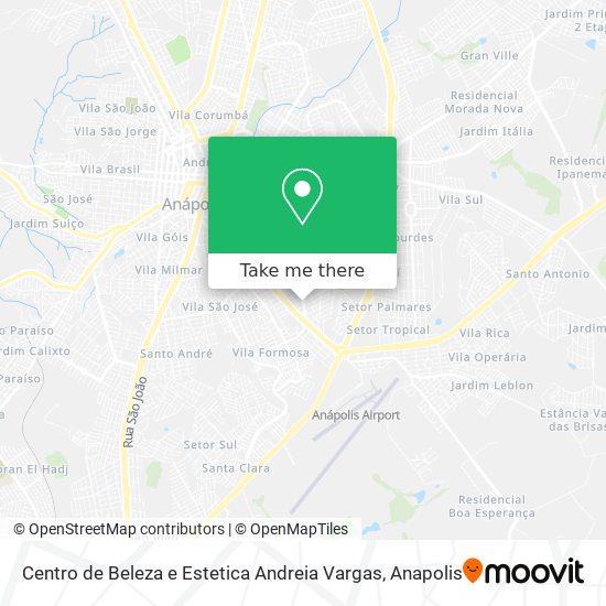 Mapa Centro de Beleza e Estetica Andreia Vargas