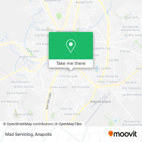 Mad Serviclog map