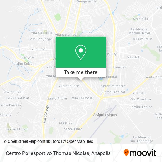 Mapa Centro Poliesportivo Thomas Nicolas