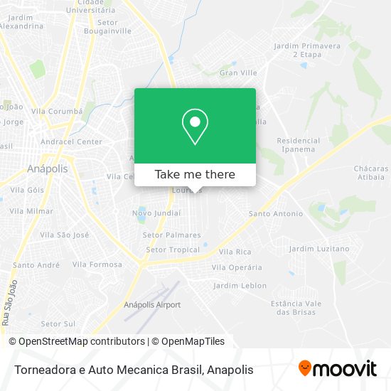 Mapa Torneadora e Auto Mecanica Brasil