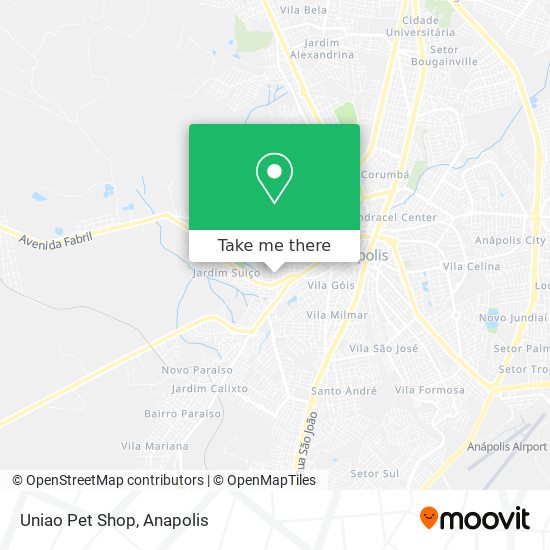 Mapa Uniao Pet Shop