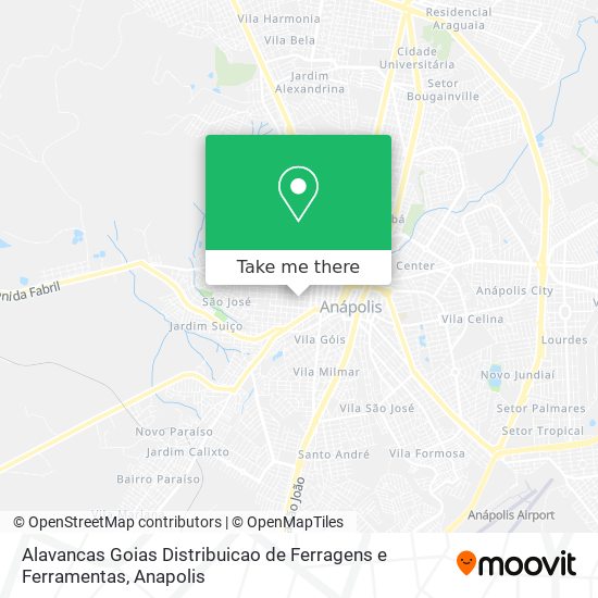 Alavancas Goias Distribuicao de Ferragens e Ferramentas map