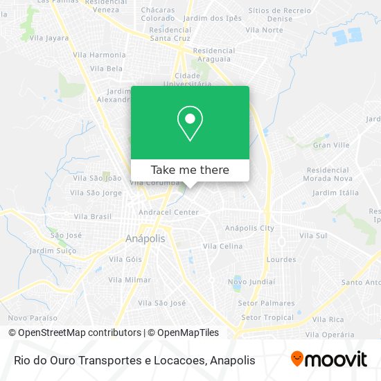 Mapa Rio do Ouro Transportes e Locacoes