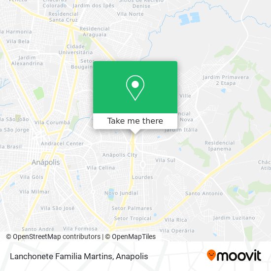 Mapa Lanchonete Familia Martins