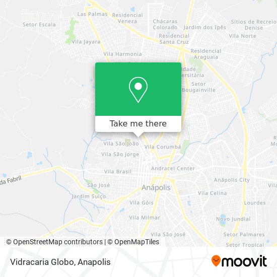 Vidracaria Globo map