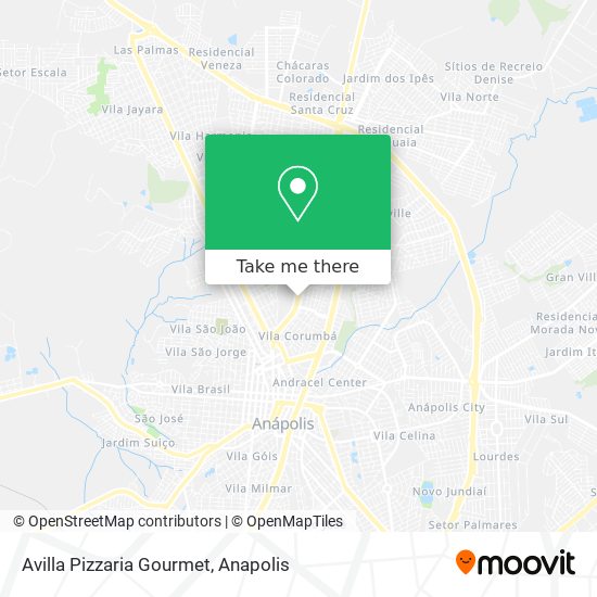 Mapa Avilla Pizzaria Gourmet