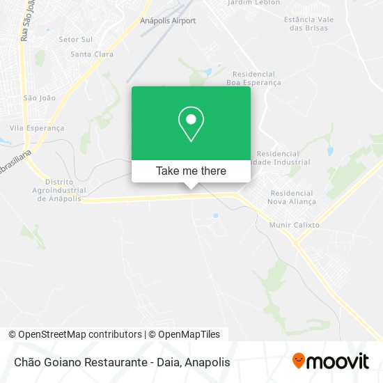 Mapa Chão Goiano Restaurante - Daia