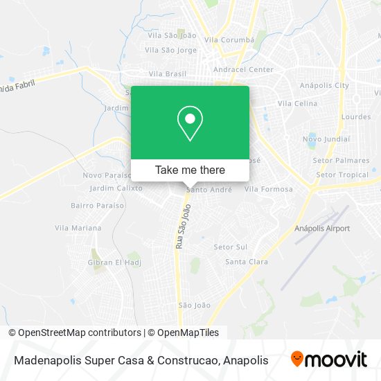 Mapa Madenapolis Super Casa & Construcao