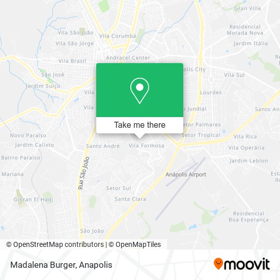 Mapa Madalena Burger
