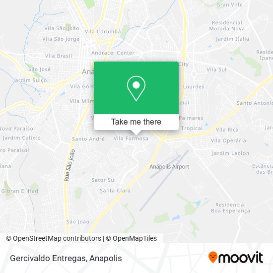Gercivaldo Entregas map