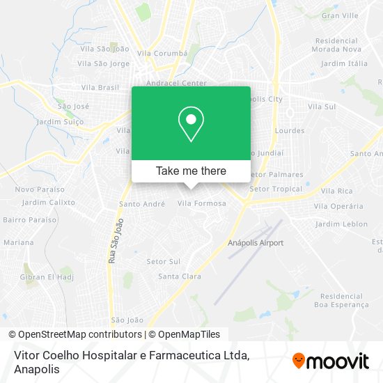 Mapa Vitor Coelho Hospitalar e Farmaceutica Ltda