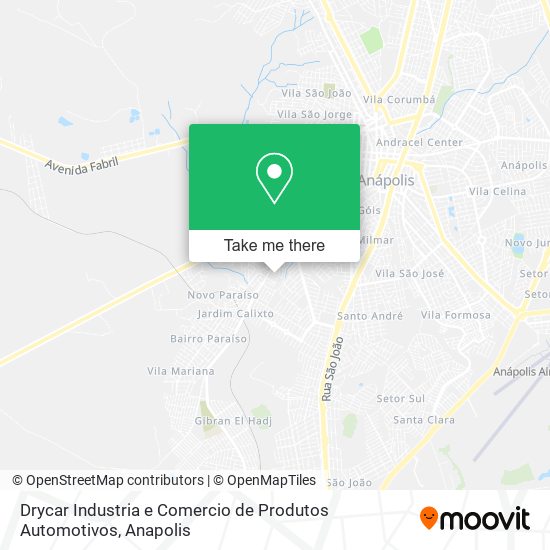 Mapa Drycar Industria e Comercio de Produtos Automotivos