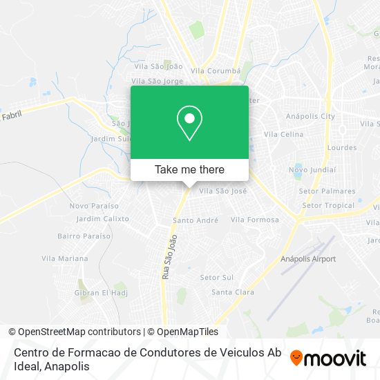 Mapa Centro de Formacao de Condutores de Veiculos Ab Ideal